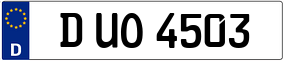 Trailer License Plate